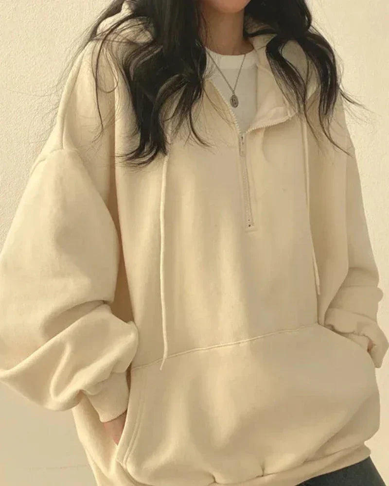 Pohodlná oversized mikina s kapucí