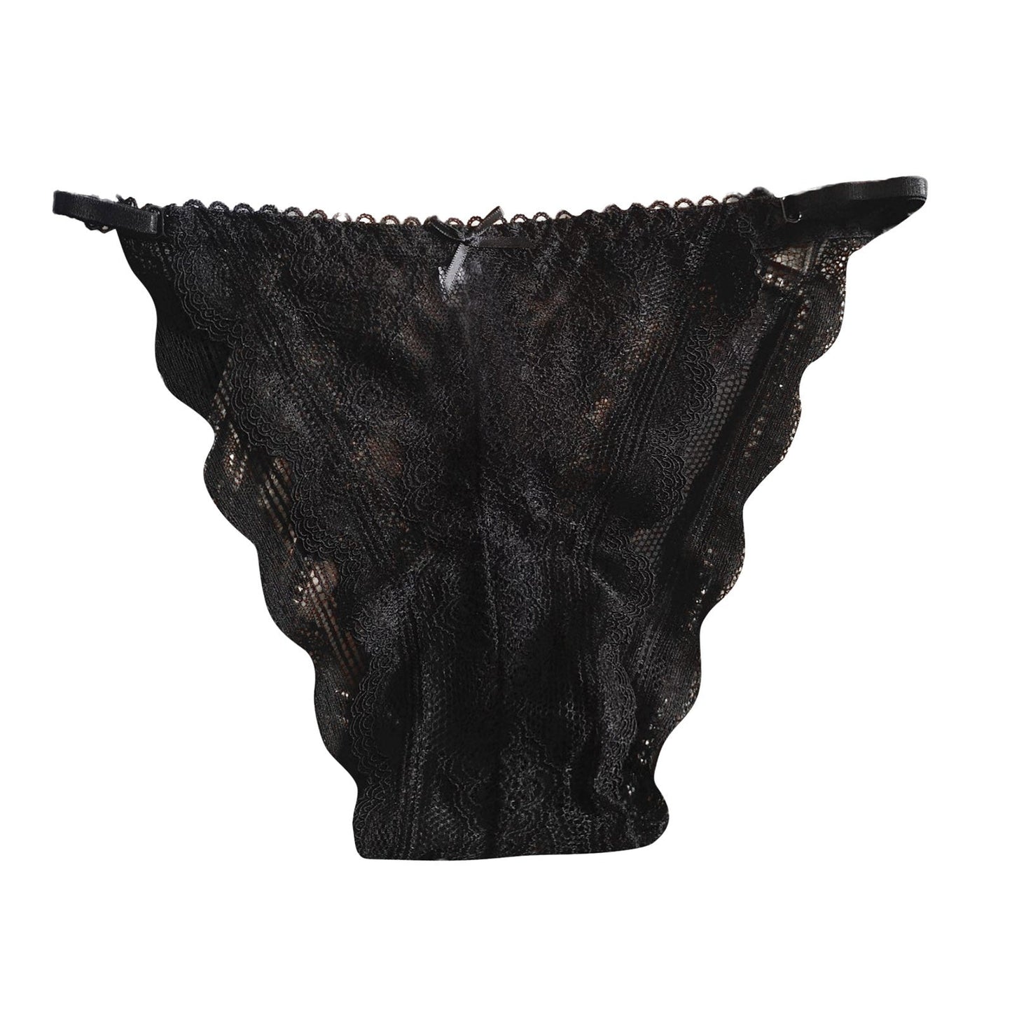 Dámská krajková tanga s mašlí