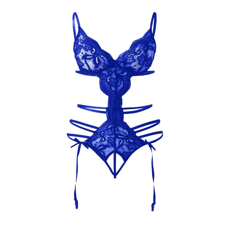 Krajkové body s ozdobnými ramínky a výřezy