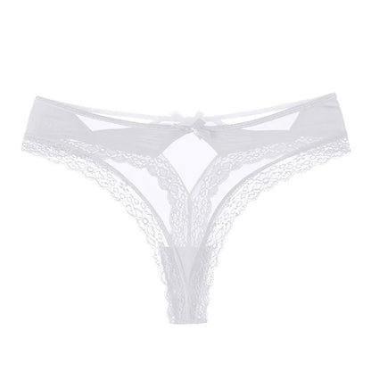 Sexy tanga s mašlí a krajkou