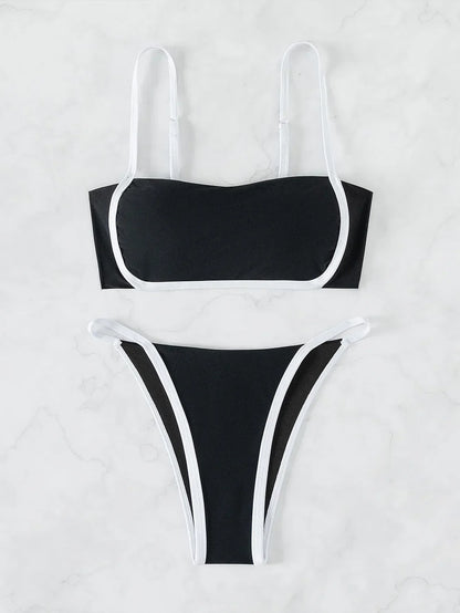 Bikiny s nastavitelnou vázací šňůrkou vzadu