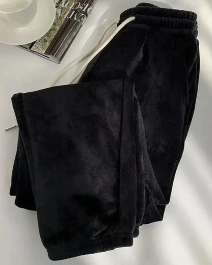 Pohodlné dlouhé manšestrové kalhoty s izolací