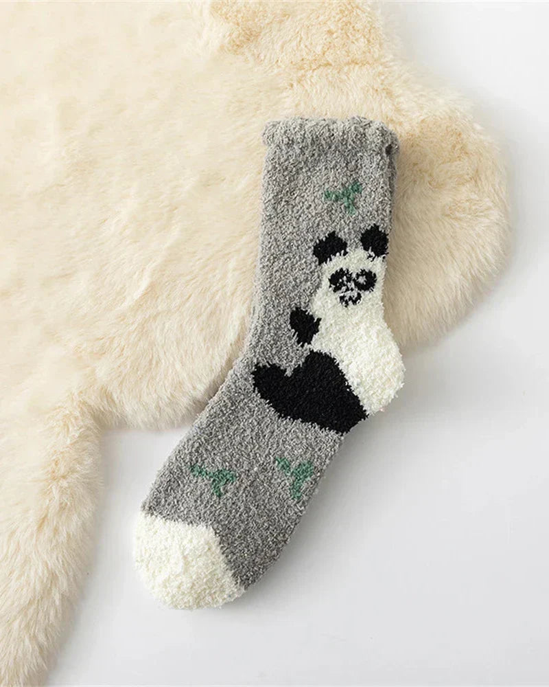 Teplé, nadýchané dlouhé ponožky