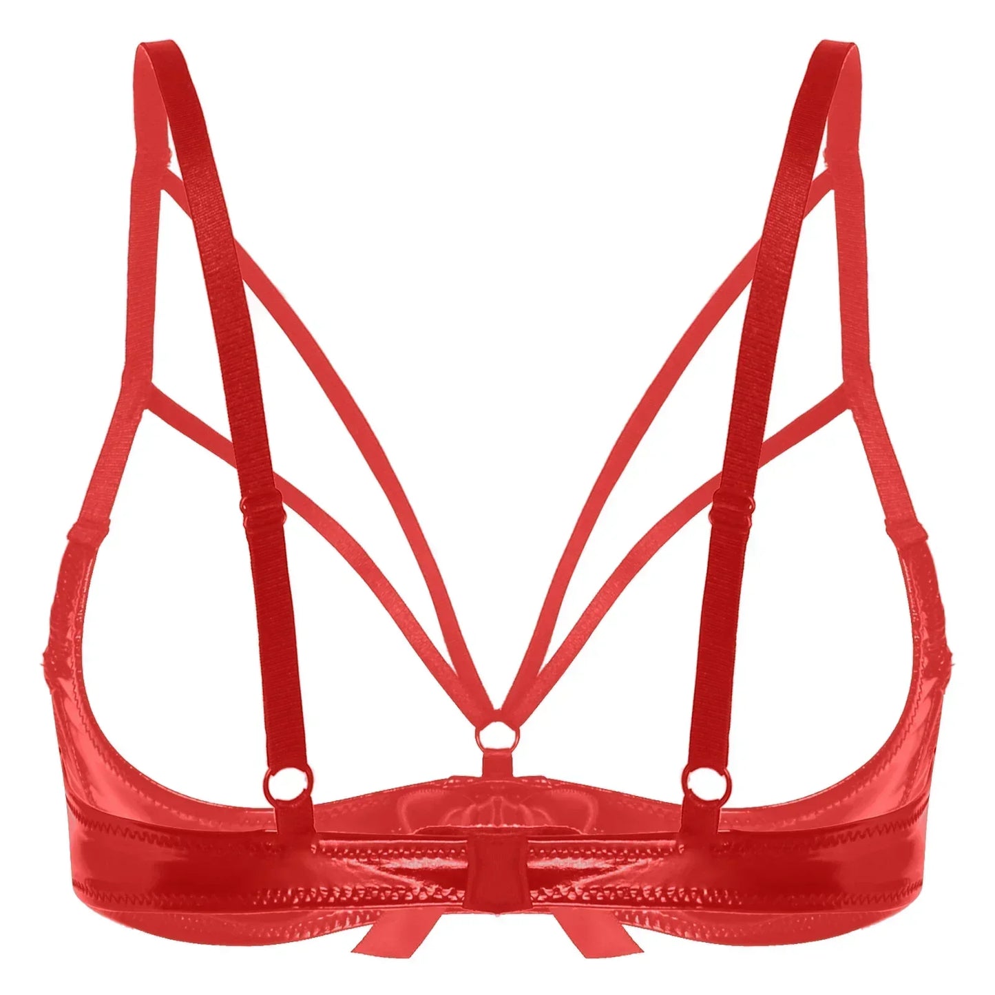 Podprsenka s otevřenými košíčky a mašlí