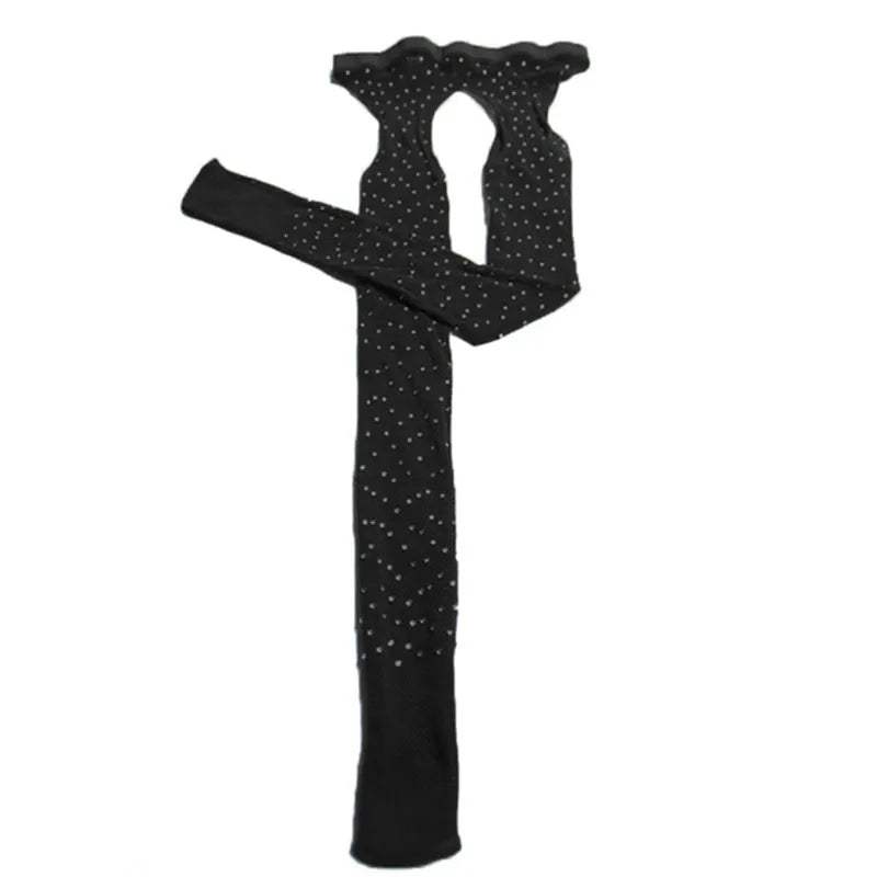 Síťované punčochy s kamínky