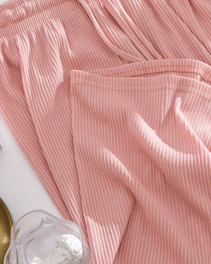 Pohodlné dlouhé kalhoty se širokými nohavicemi