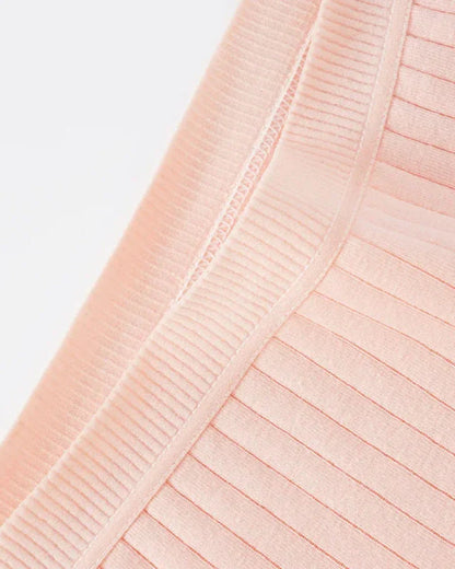 Žebrované kalhotky s ozdobnou krajkou