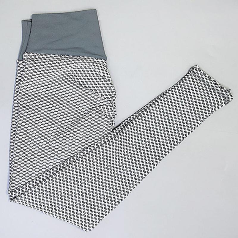 Sportovní legíny s vysokým pasem a texturou