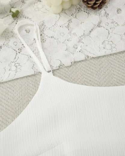 Dlouhá volná noční košilka s ramínky