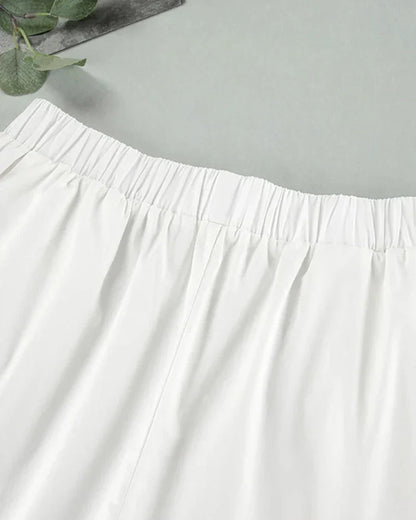 Jednoduchá noční košilka s krátkým rukávem