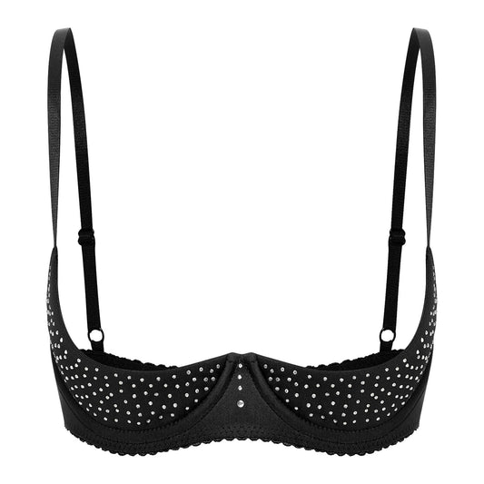 Podprsenka s otevřenými košíčky a nastavitelnými ramínky