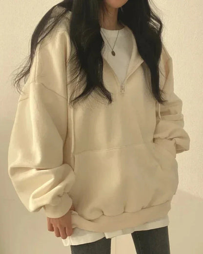 Pohodlná oversized mikina s kapucí