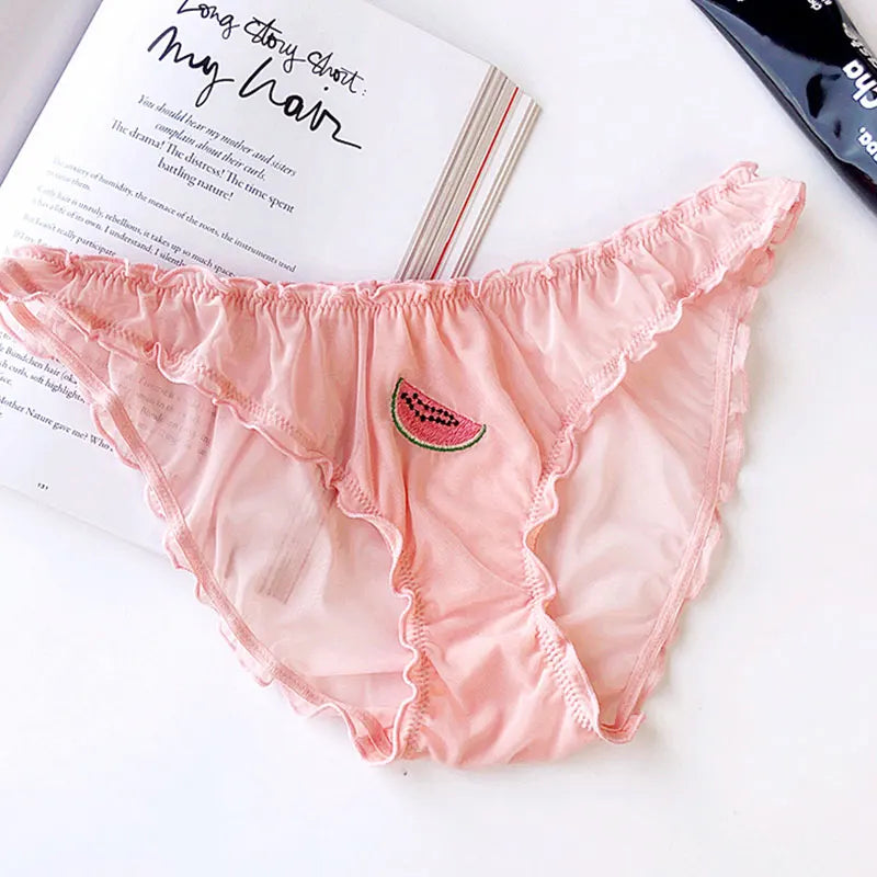 Kalhotky s výšivkou ovoce