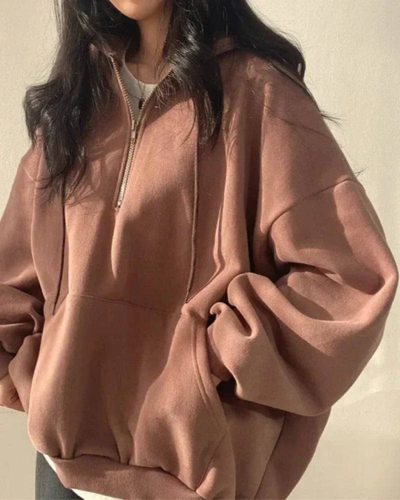 Pohodlná oversized mikina s kapucí