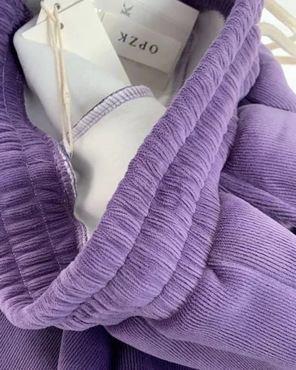 Pohodlné dlouhé manšestrové kalhoty s izolací