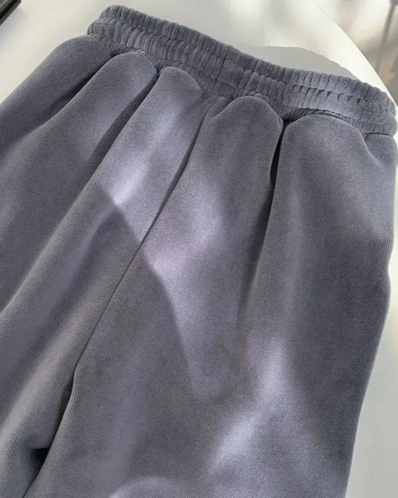 Pohodlné dlouhé manšestrové kalhoty s izolací