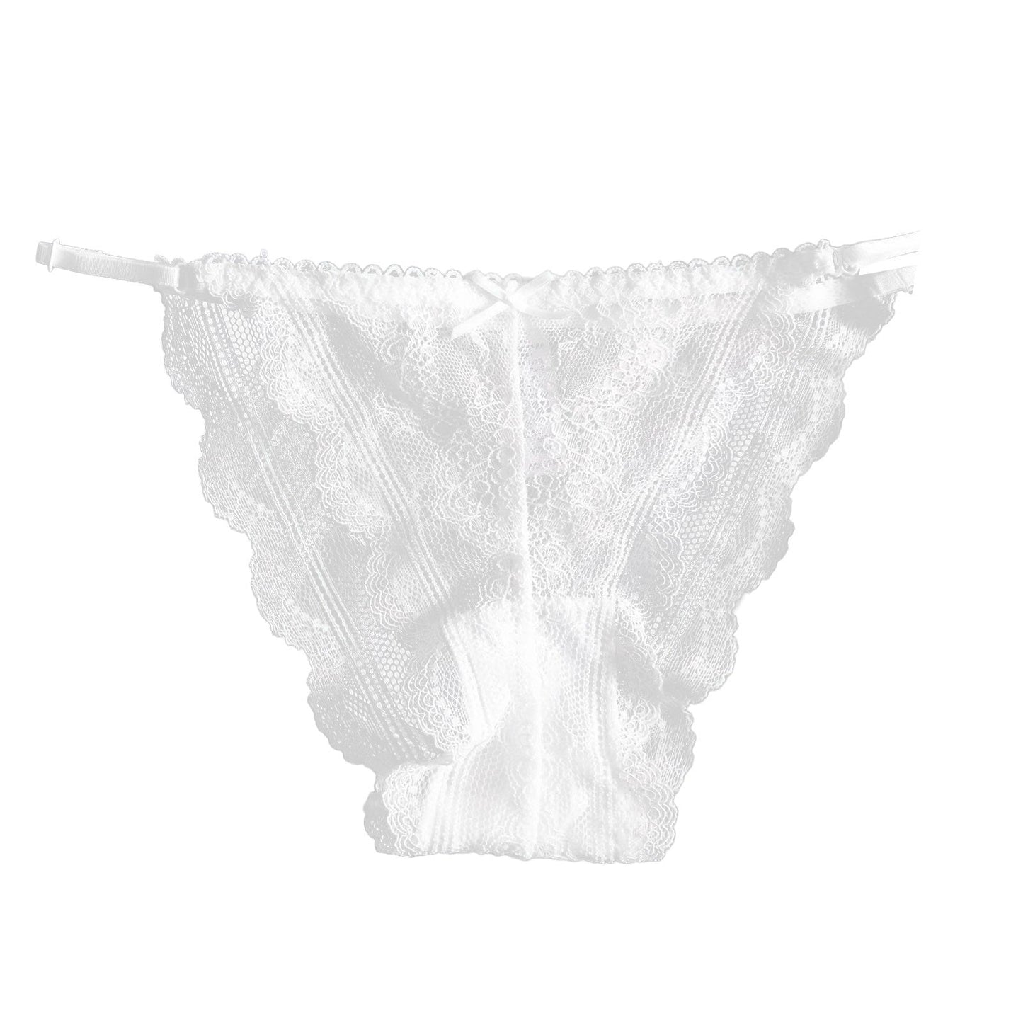 Dámská krajková tanga s mašlí