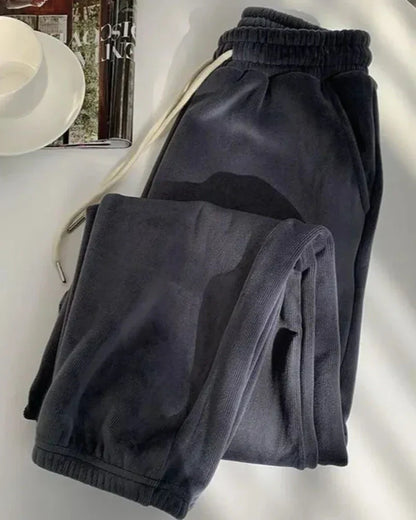 Pohodlné dlouhé manšestrové kalhoty s izolací