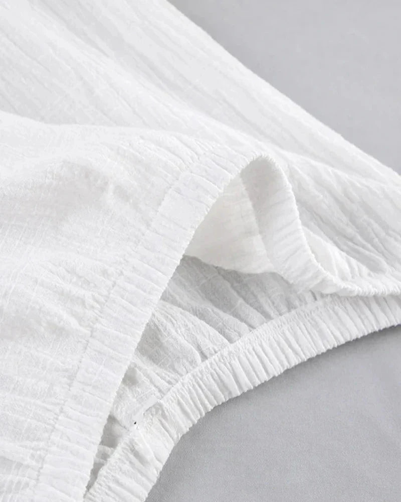 Dlouhý mušelínový domácí prádlo