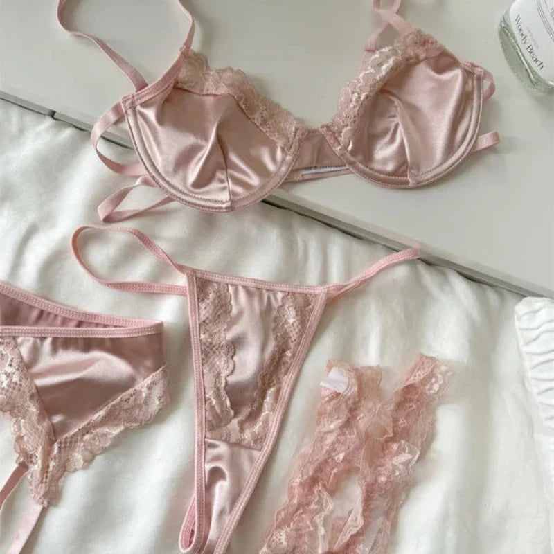 3dílná krajková spodní souprava