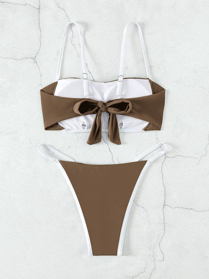 Bikiny s nastavitelnou vázací šňůrkou vzadu