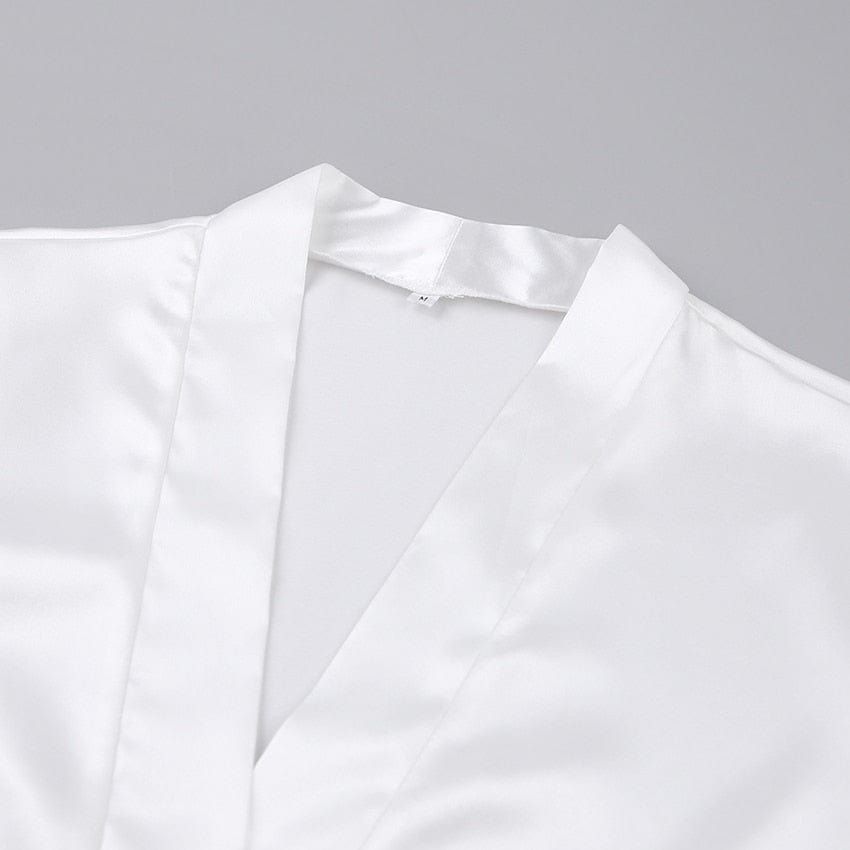 Saténový župan s páskem v ceně