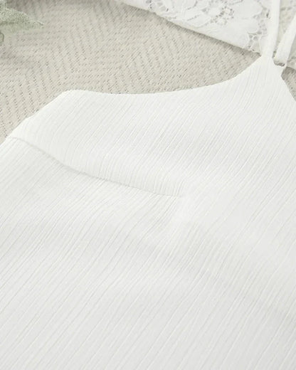 Dlouhá volná noční košilka s ramínky