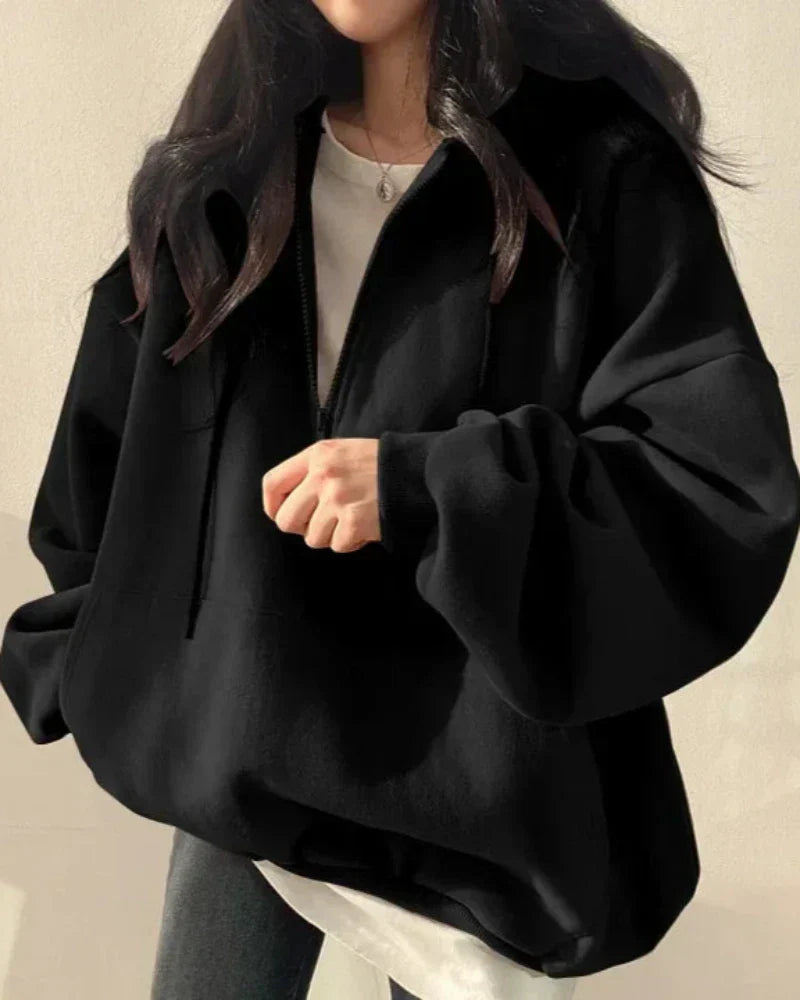 Pohodlná oversized mikina s kapucí