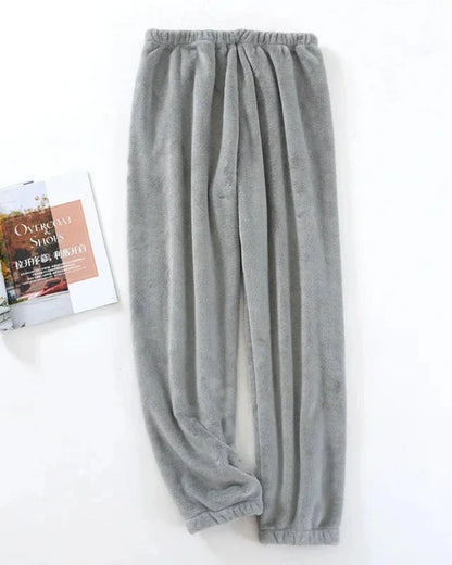 Nadýchané dlouhé sametové kalhoty