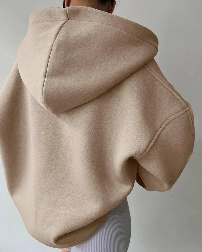 Volná oversize mikina s límečkem