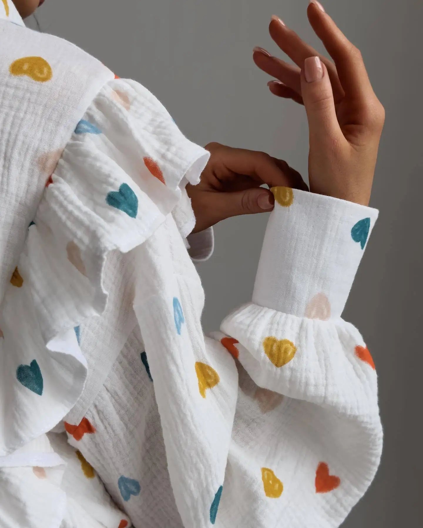 Sada krátkých mušelínových outfitů