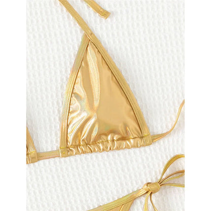 Dvoudílné plavky s nastavitelnými trojúhelníkovými košíčky