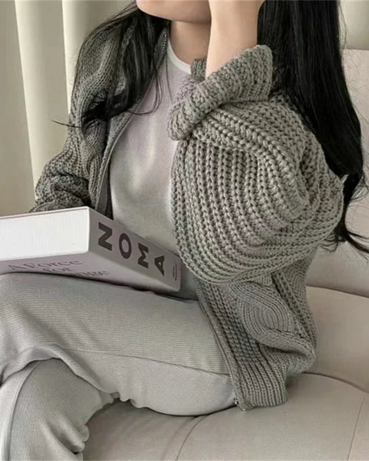 Nadměrný svetr na zip