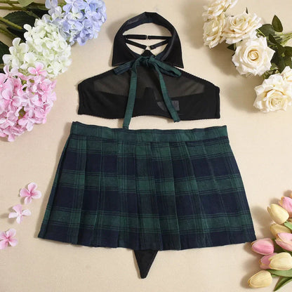 Studentský outfit s náhrdelníkem, který se dá zapnout vpředu