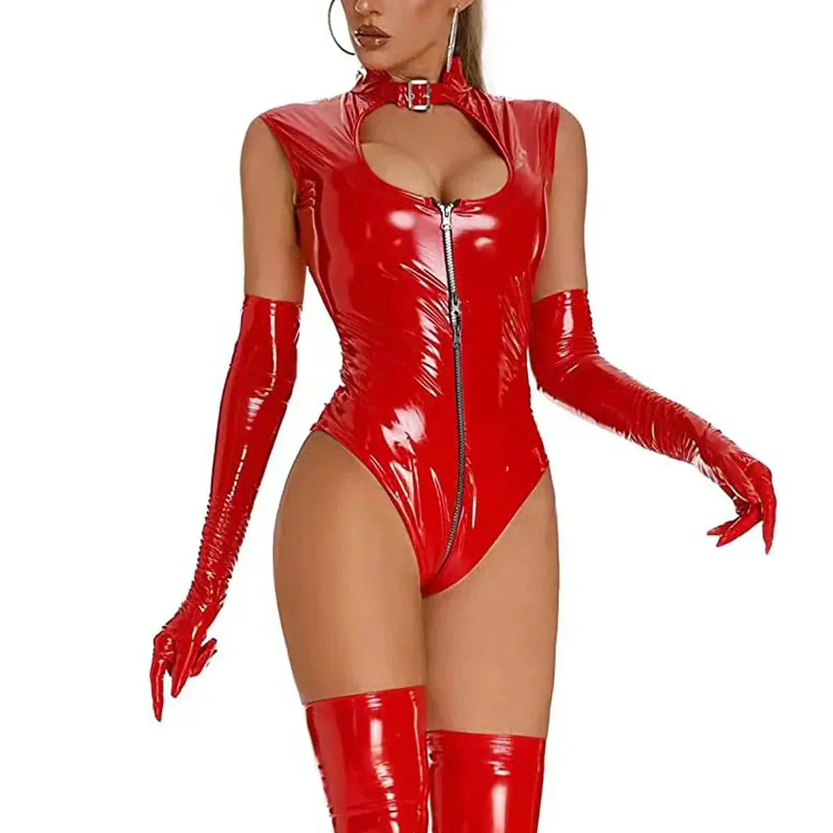 Latexové body s rozparkem na výstřihu