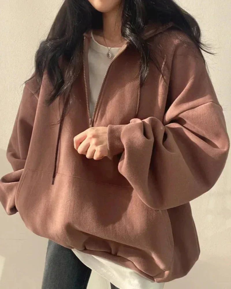 Pohodlná oversized mikina s kapucí