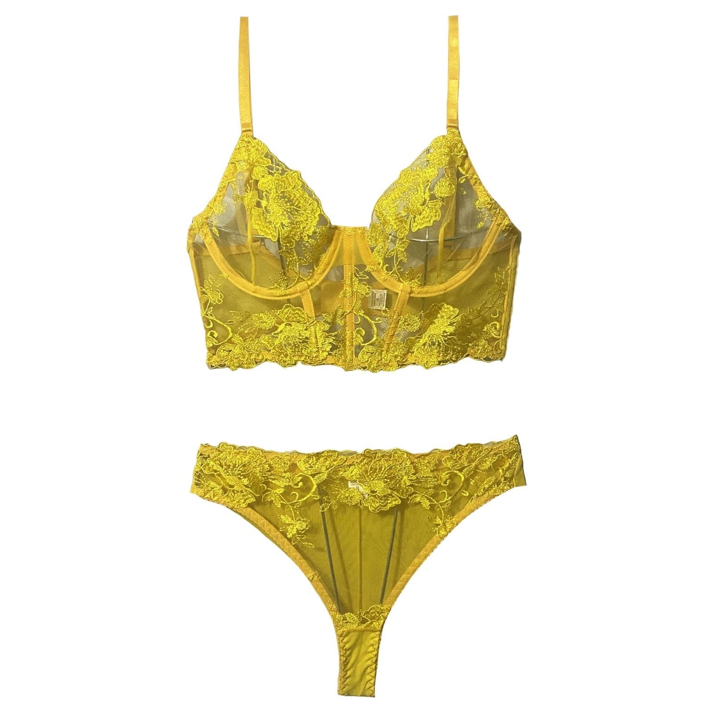 Sada krajkového spodního prádla s korzetovým topem