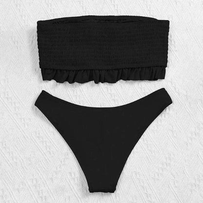 Dvoudílné plavky s okouzlujícím volánem