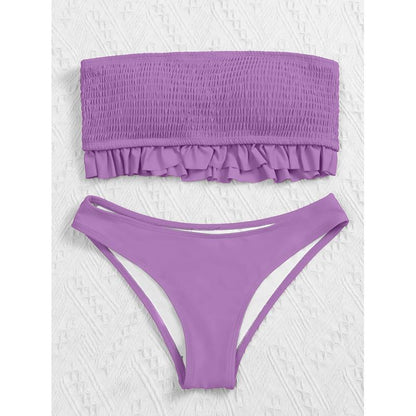 Dvoudílné plavky s okouzlujícím volánem