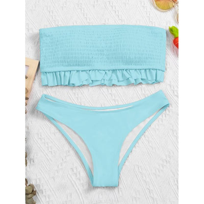 Dvoudílné plavky s okouzlujícím volánem