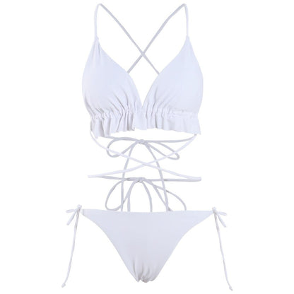 Dvoudílné plavky s vázáním a personalizovaným střihem