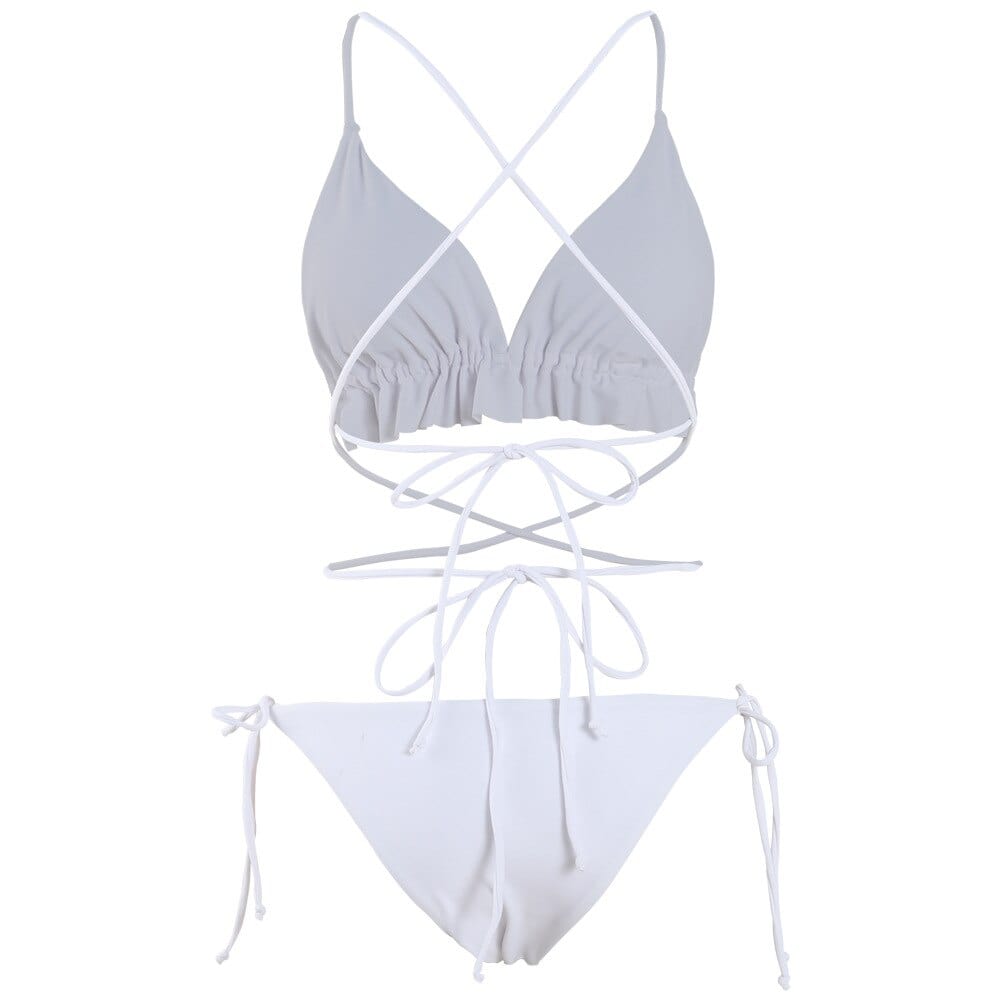 Dvoudílné plavky s vázáním a personalizovaným střihem