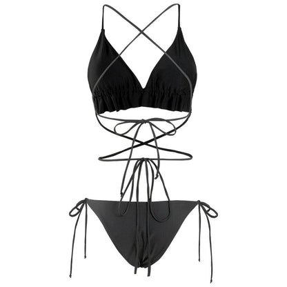 Dvoudílné plavky s vázáním a personalizovaným střihem