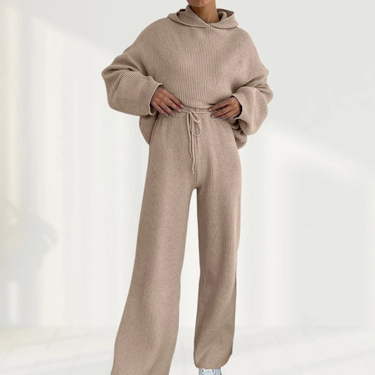 Dlouhá pletená sada domácího oblečení