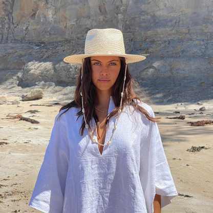 Pletená čepice s mušlemi