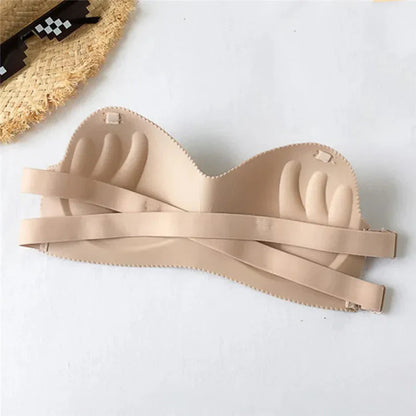 Bezešvá podprsenka bez ramínek