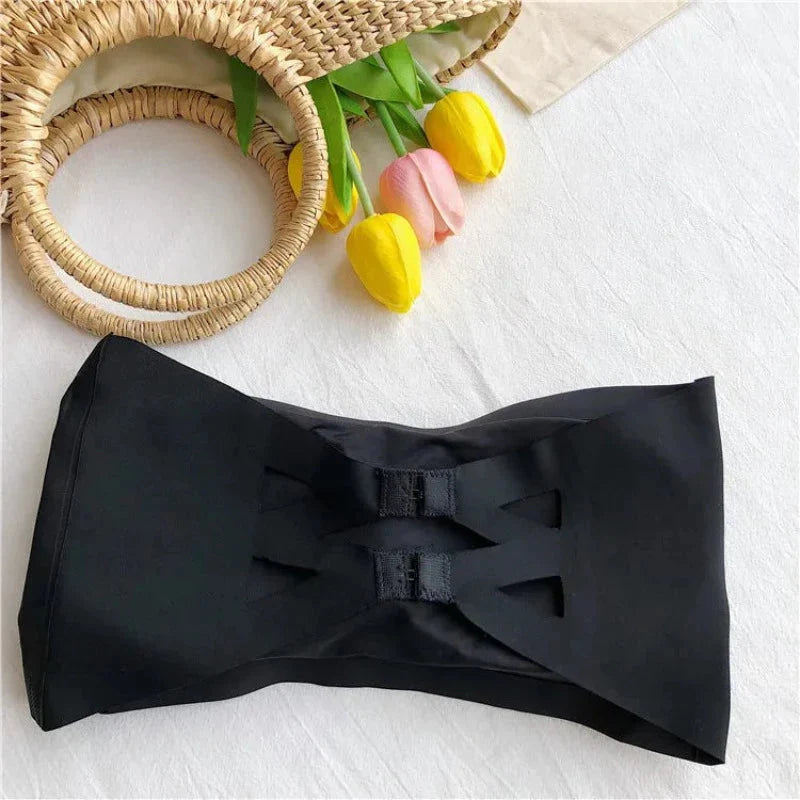 Bezešvá podprsenka bez ramínek