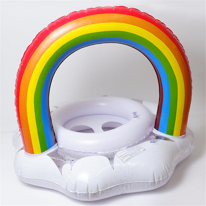Nafukovací plavecký kruh s duhou pro děti