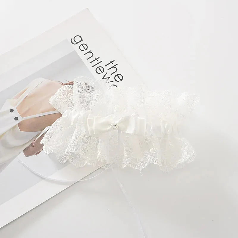 Krajkový podvazek na stehna