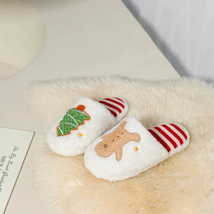 Nadýchané pantofle s vánočním motivem